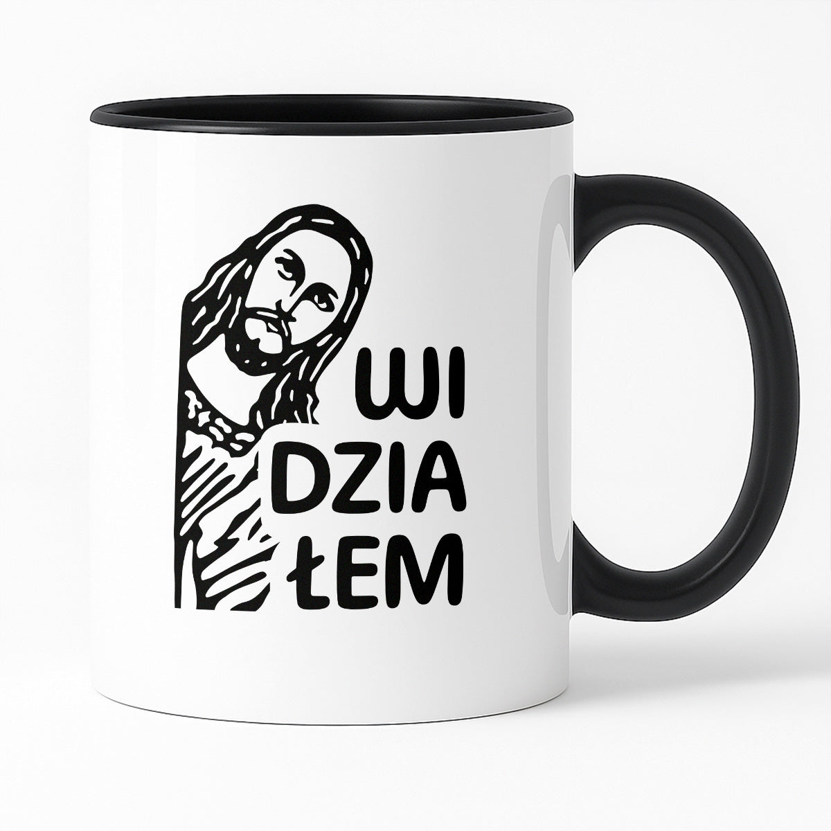 Kubek z nadrukiem "Widziałem - Jezus"