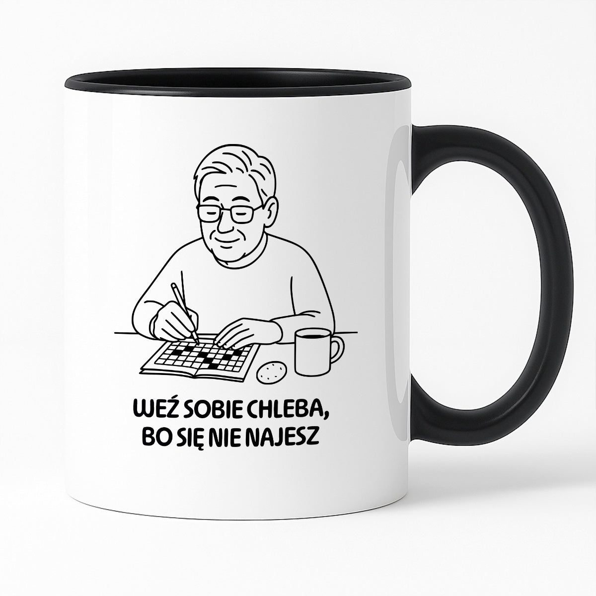 Kubek dla Babci / Dziadka - "Weź sobie chleba, bo się nie najesz"