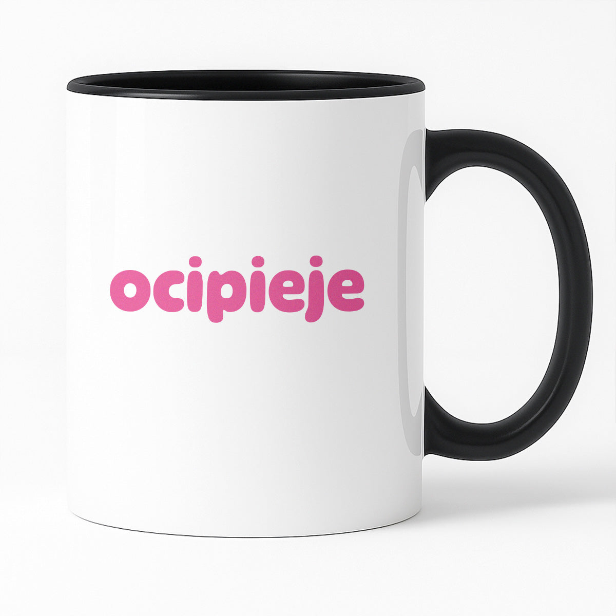 Kubek z nadrukiem "ocipieje"