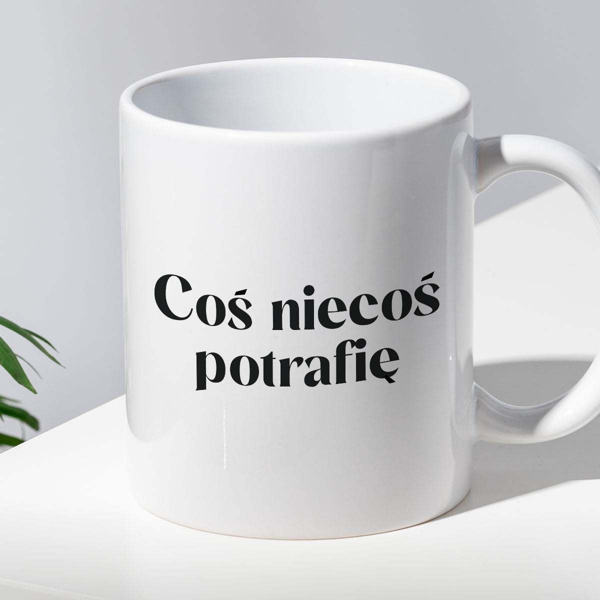 Kubek z nadrukiem "Coś niecoś potrafię" 330 ml