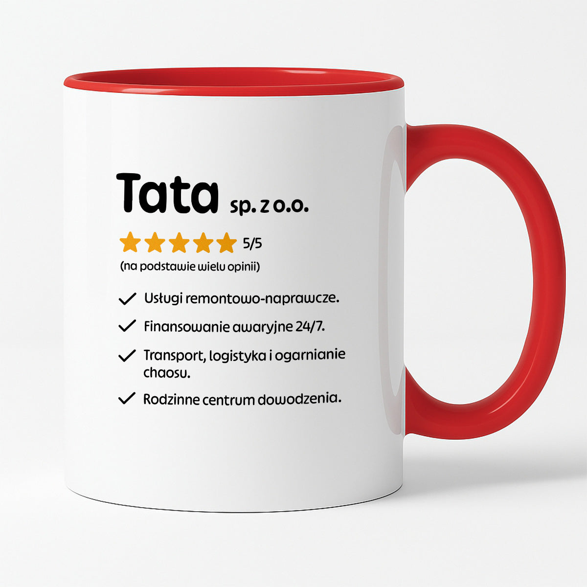 Kubek z nadrukiem - "Tata spółka z o.o."