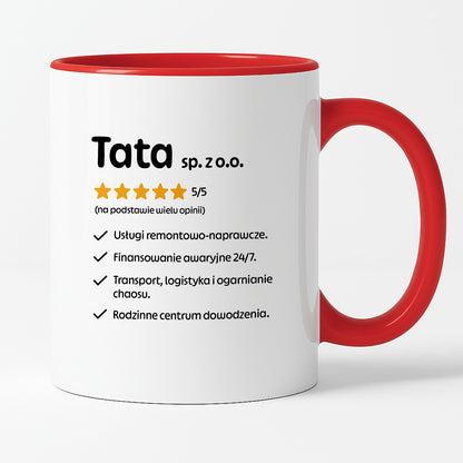 Kubek z nadrukiem - "Tata spółka z o.o."