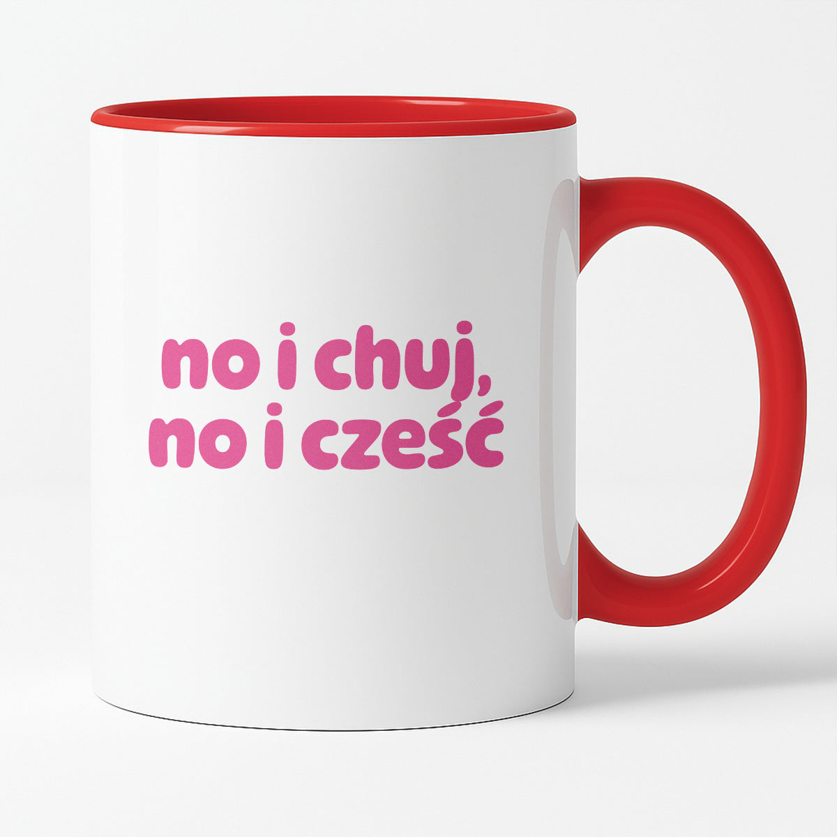 Kubek z nadrukiem "no i chuj no i cześć"