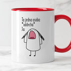 Kubek z nadrukiem "Ta jedna osoba:  *oddycha* Ja:"