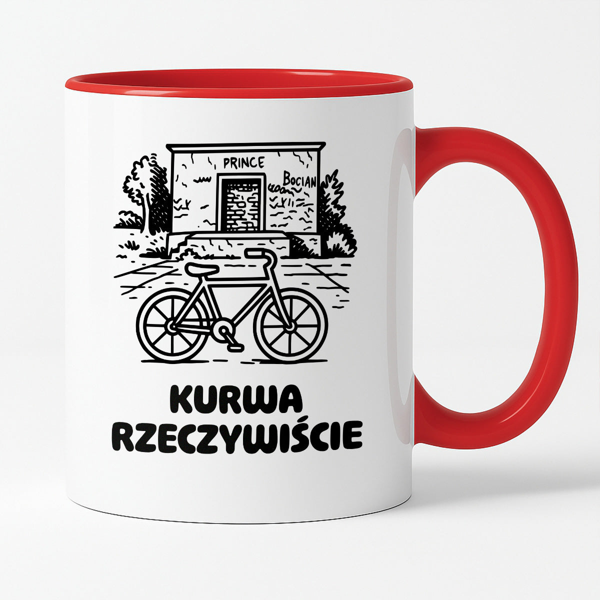 Kubek z nadrukiem - HITY POLSKIEGO INTERNETU - PAWEŁ JUMPER - "Kurwa rzeczywiście"