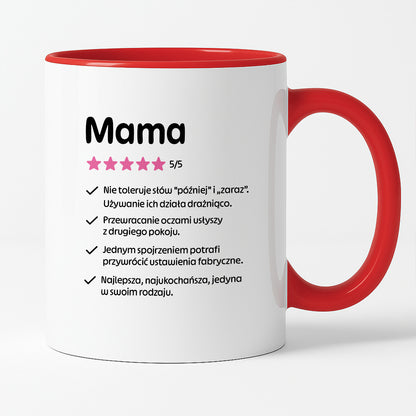 Kubek z nadrukiem - "Mama 5/5"