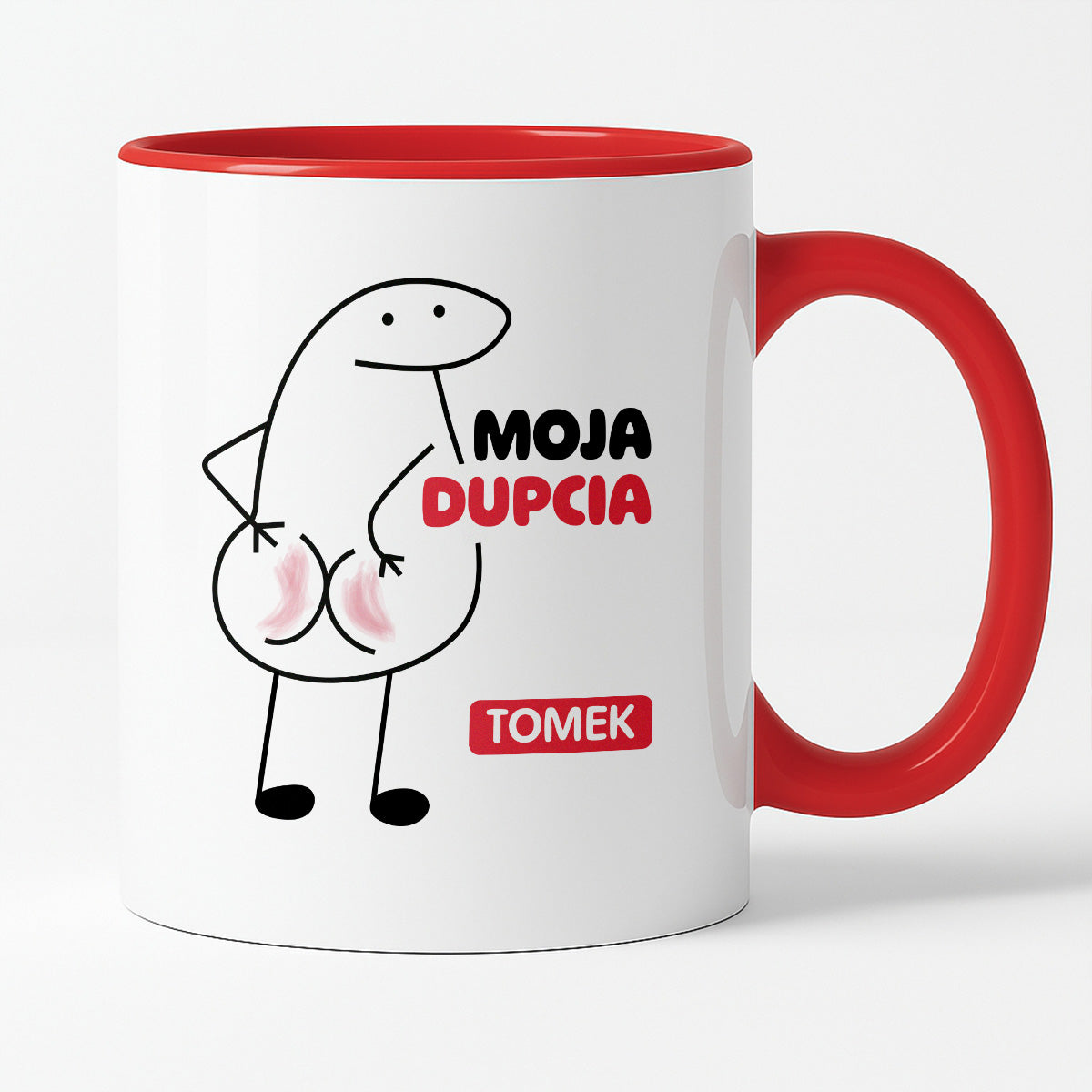 Kubek z nadrukiem "Moja dupcia z IMIENIEM"
