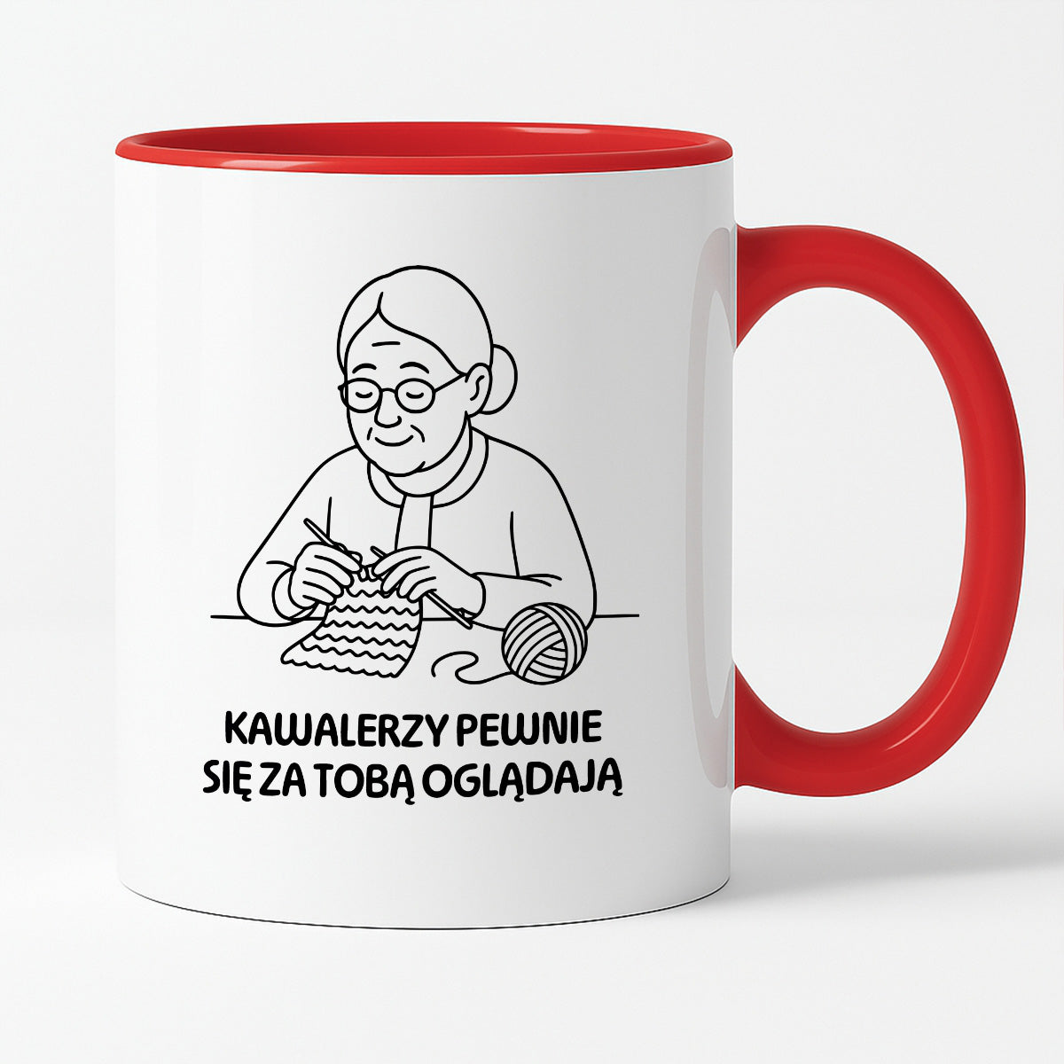 Kubek dla Babci / Dziadka - "Kawalerzy pewnie się za Tobą oglądają"