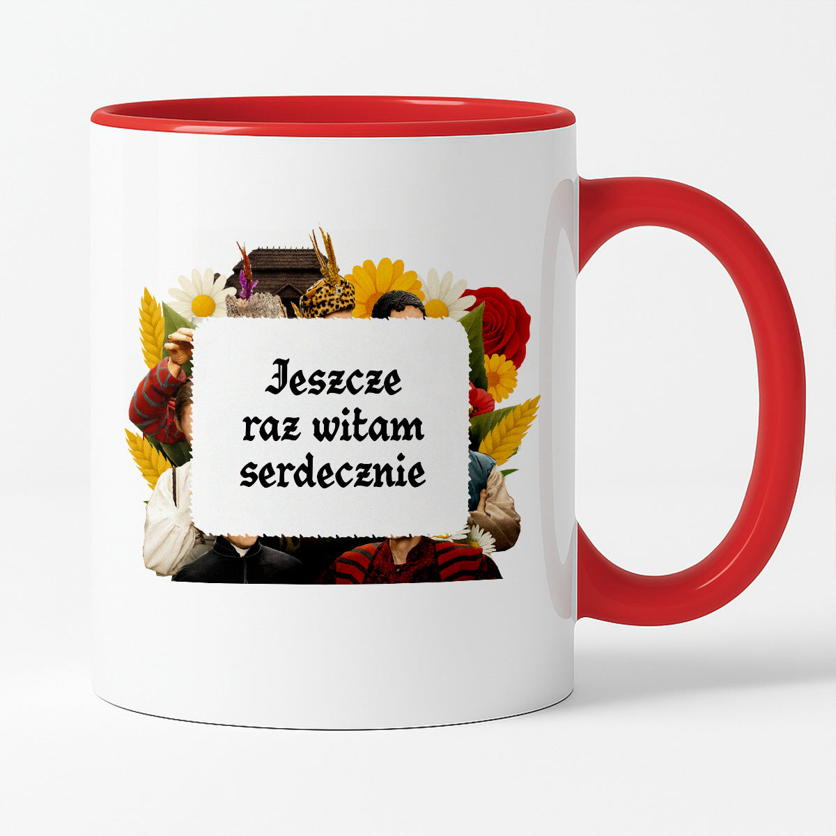 Kubek z nadrukiem "Jeszcze raz witam serdecznie" NOWE 1670