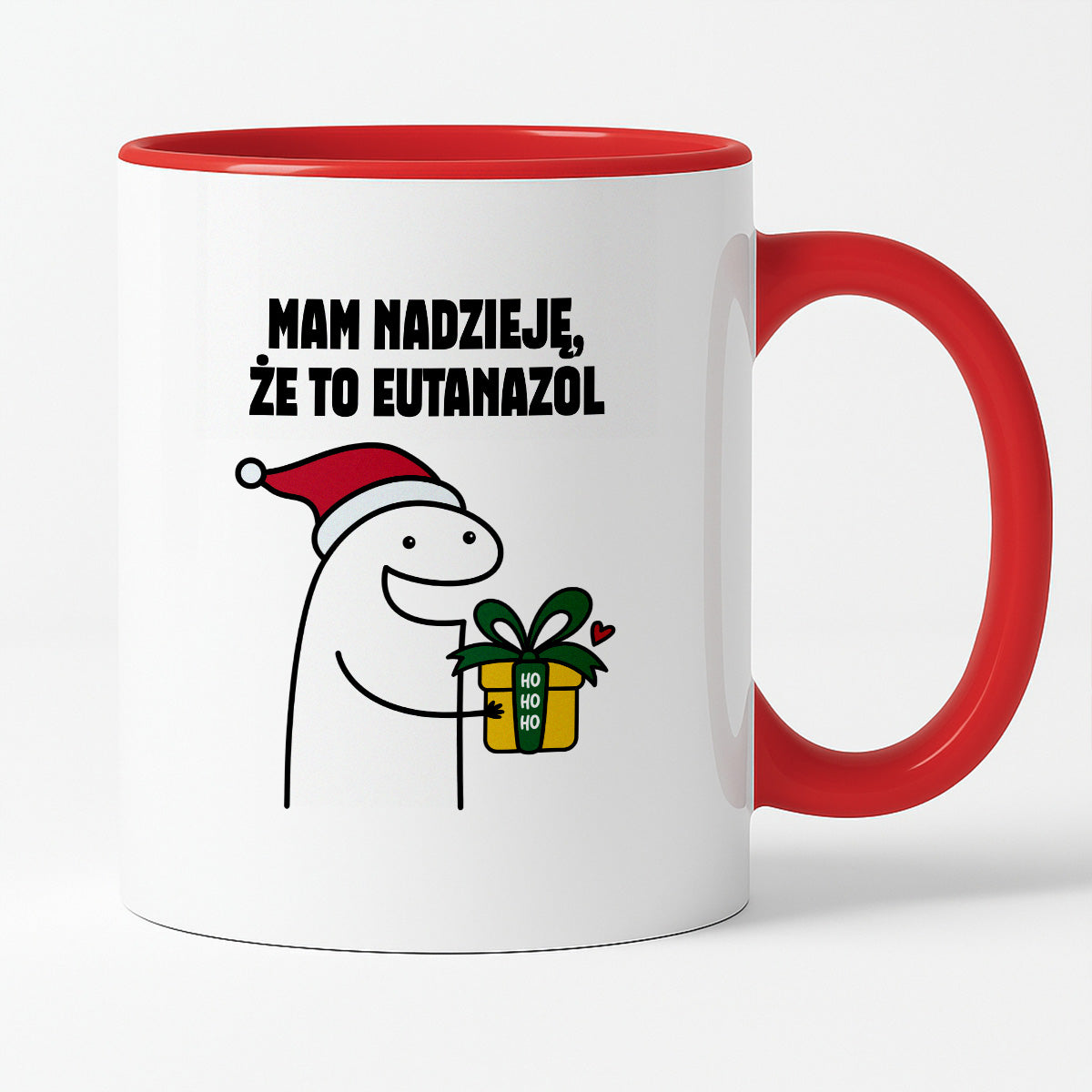 Kubek świąteczny mem "Mam nadzieję, że to Eutanazol"