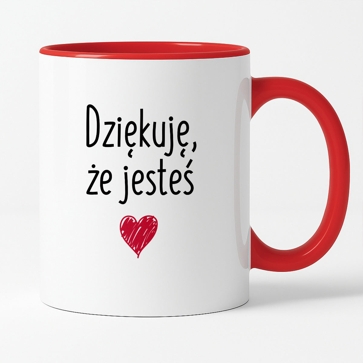 Kubek z nadrukiem "Dziękuję, że jesteś"