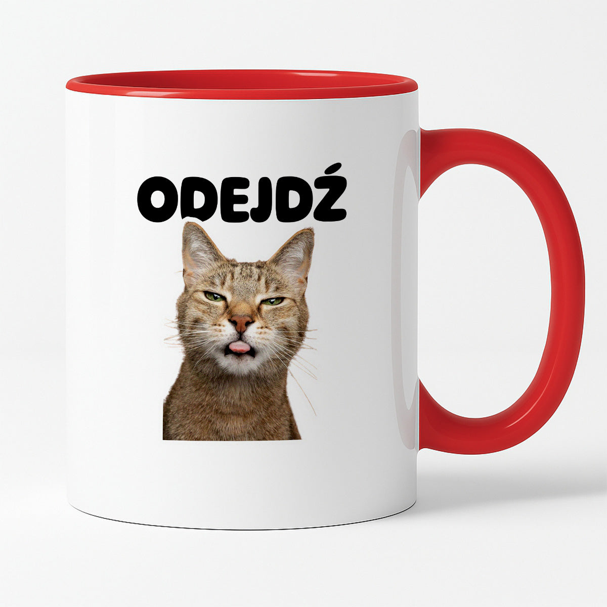 Kubek z nadrukiem - "Odejdź" KOT