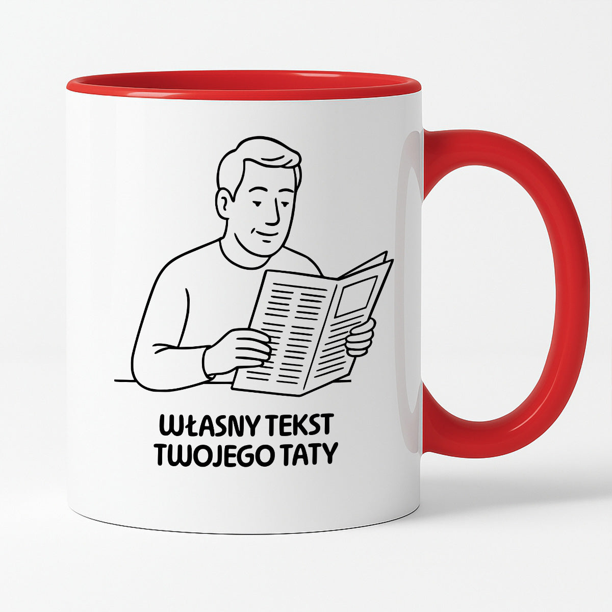 Kubek SPERSONALIZOWANY z nadrukiem - własny cytat TATY - DZIEŃ TATY