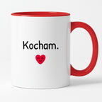 Kubek z nadrukiem - "Kocham."