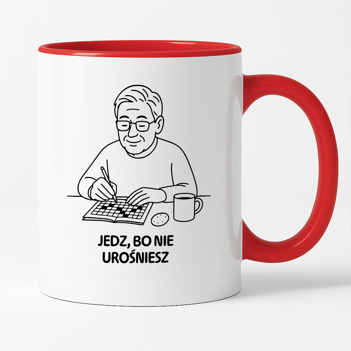 Kubek dla Babci / Dziadka - "Jedz, bo nie urośniesz"