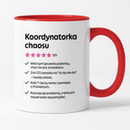 Kubek z nadrukiem "Koordynatorka chaosu"