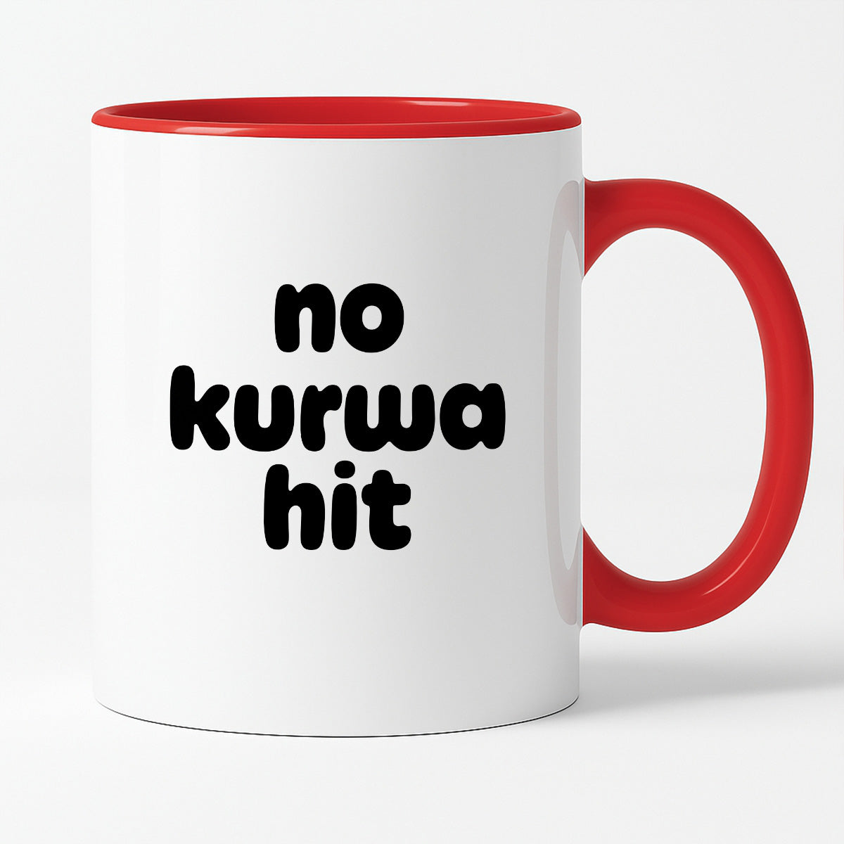 Kubek z nadrukiem - "no kurwa hit"