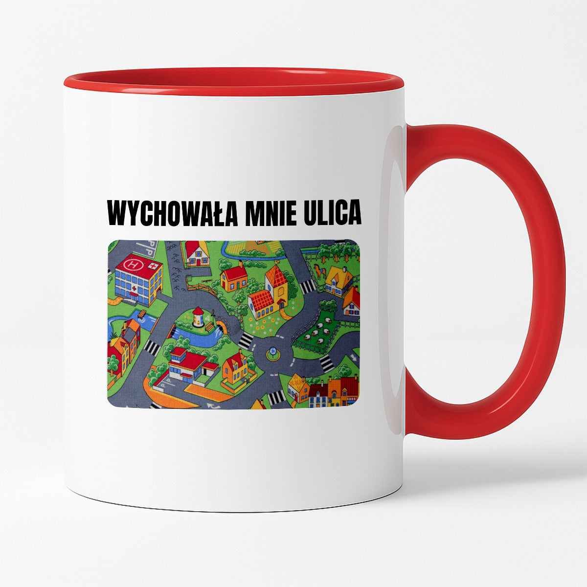 Kubek z nadrukiem -  "Wychowała mnie ulica"