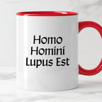 Kubek z nadrukiem "Homo Homini Lupus Est" v2