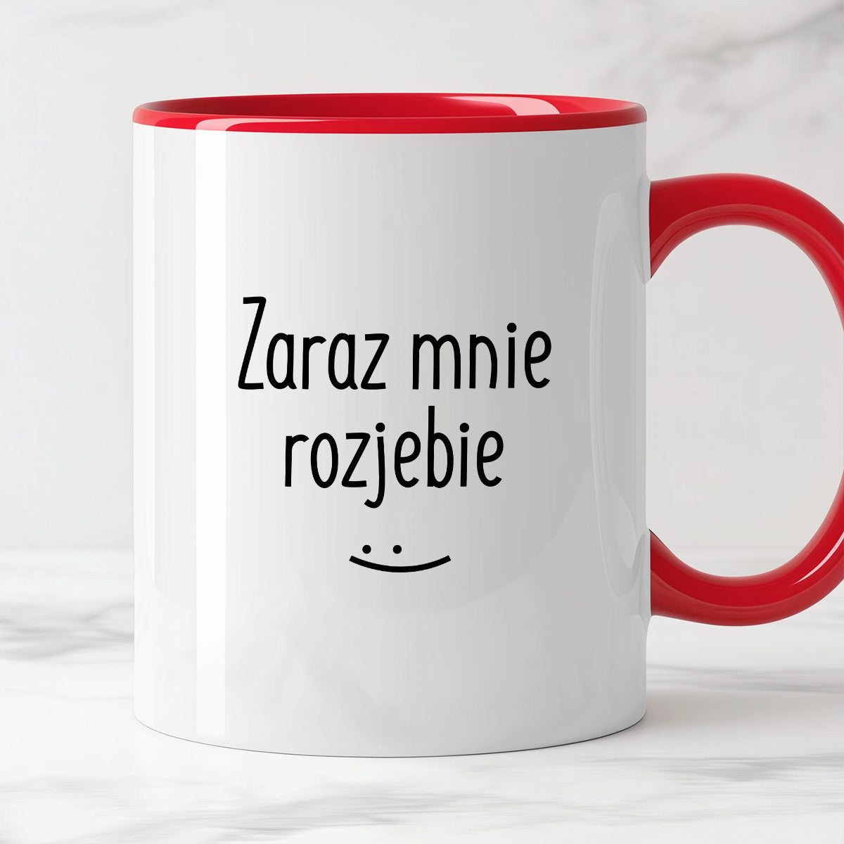 Kubek z nadrukiem "Zaraz mnie rozjebie"