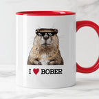 Kubek z nadrukiem "I love BOBER"