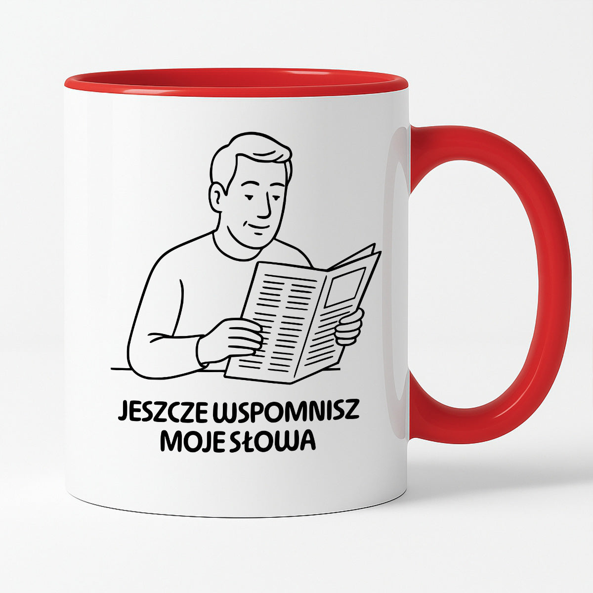 Kubek z nadrukiem "Jeszcze wspomnisz moje słowa" - Cytaty TATY - DZIEŃ TATY