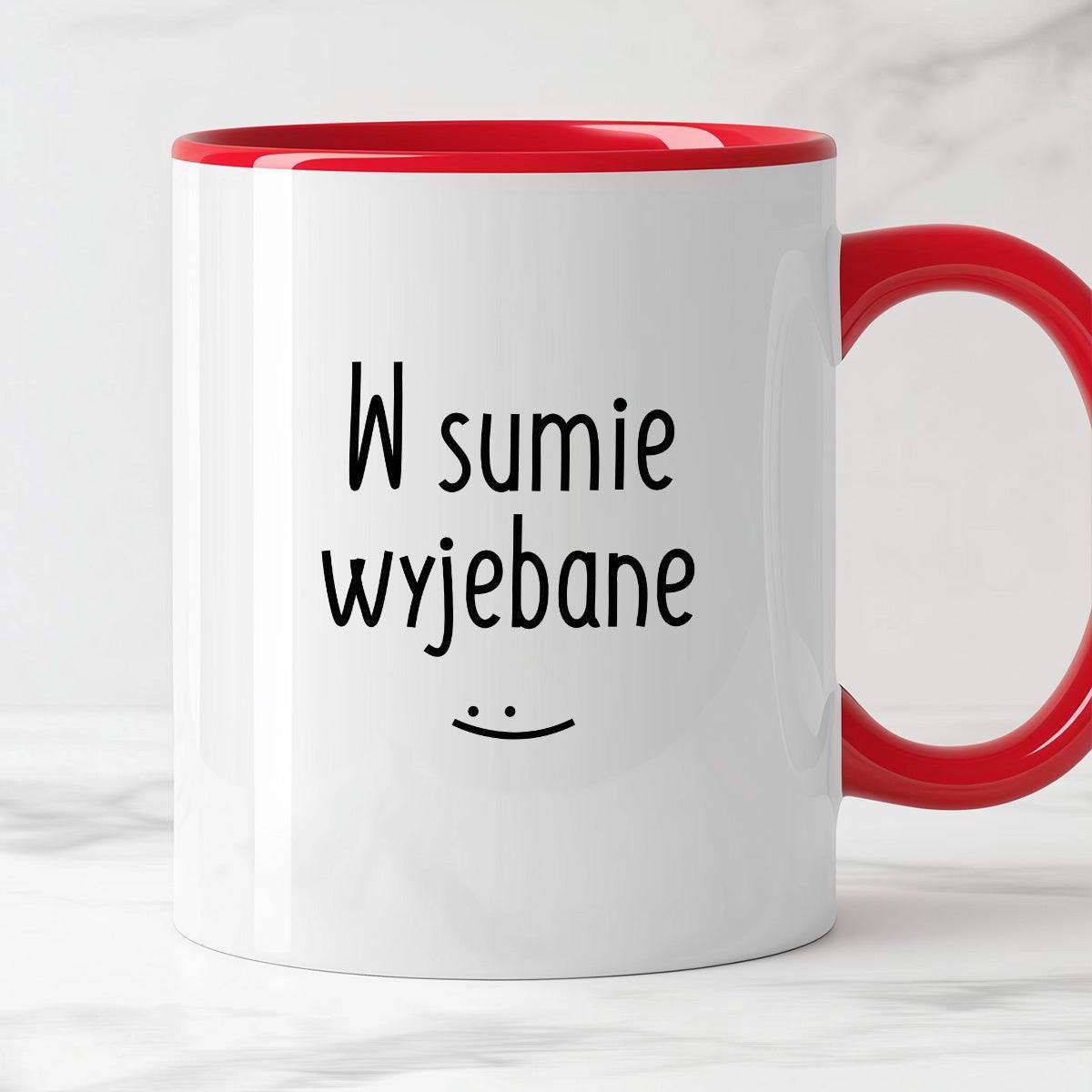 Kubek z nadrukiem "W sumie wyjebane" FB