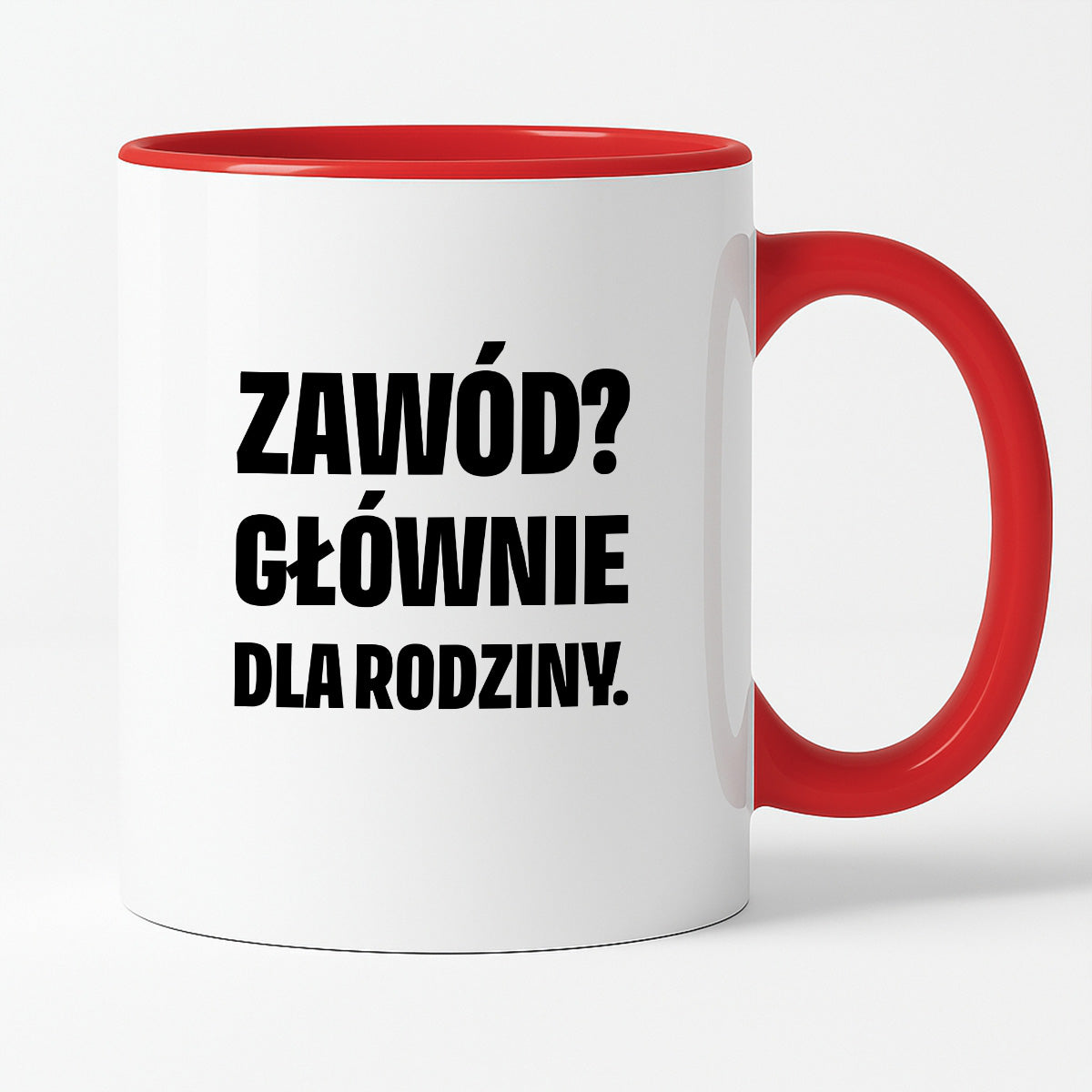 Kubek z nadrukiem - "Zawód? Głównie dla rodziców"
