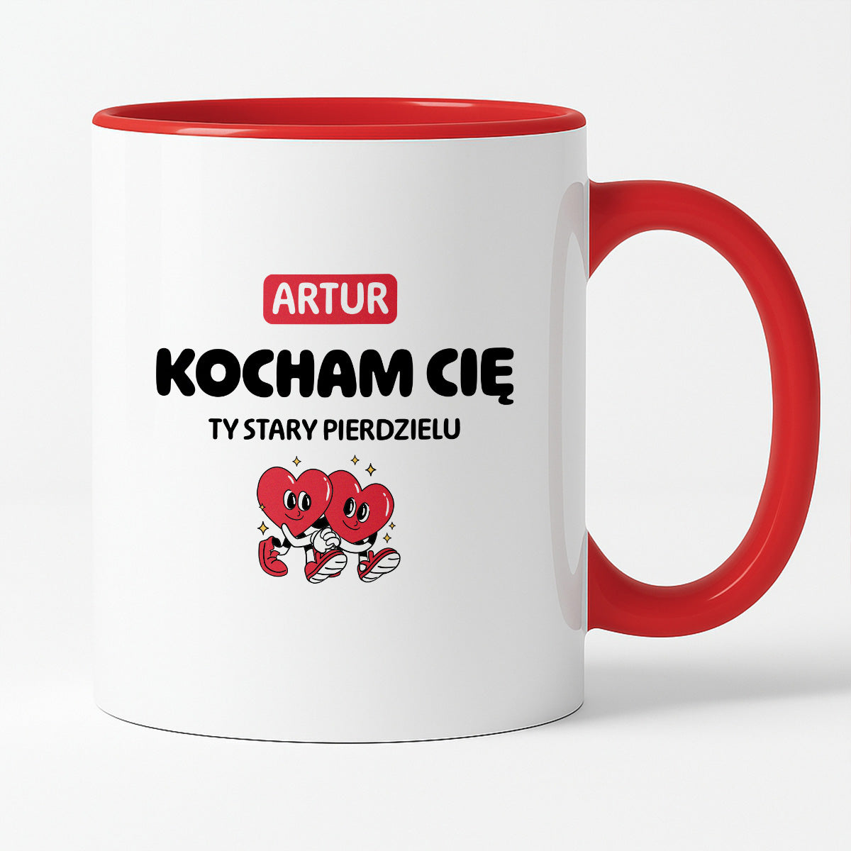 Kubek spersonalizowany z IMIENIEM "Kocham Cię STARY PIERDZIELU I"