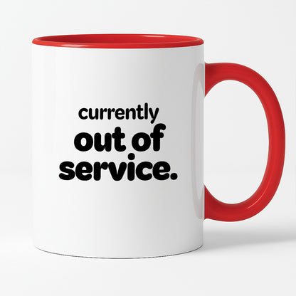 Kubek z nadrukiem - "currently out of service"