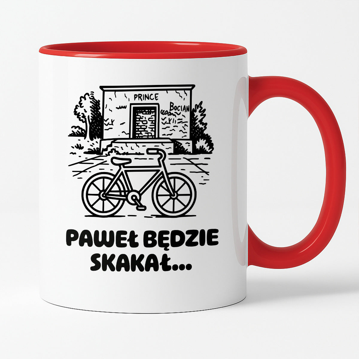 Kubek z nadrukiem - HITY POLSKIEGO INTERNETU - PAWEŁ JUMPER - "Paweł będzie skakał"