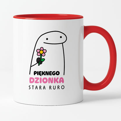 Kubek z nadrukiem - "Pięknego dzionka Stara Ruro"