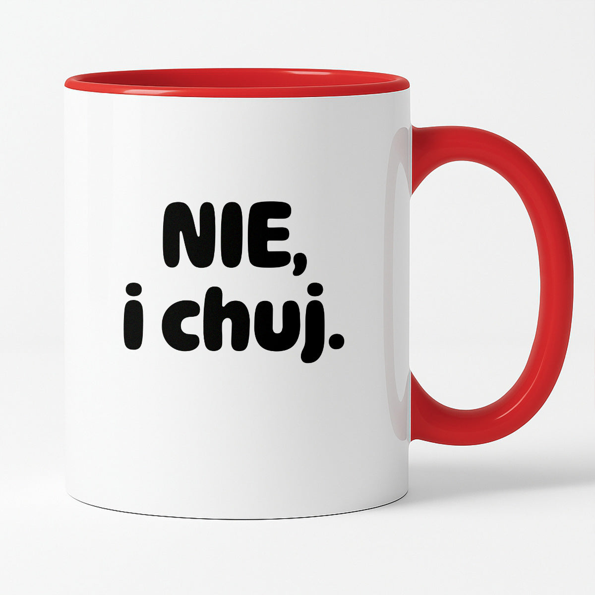 Kubek z nadrukiem - "NIE, i chuj."