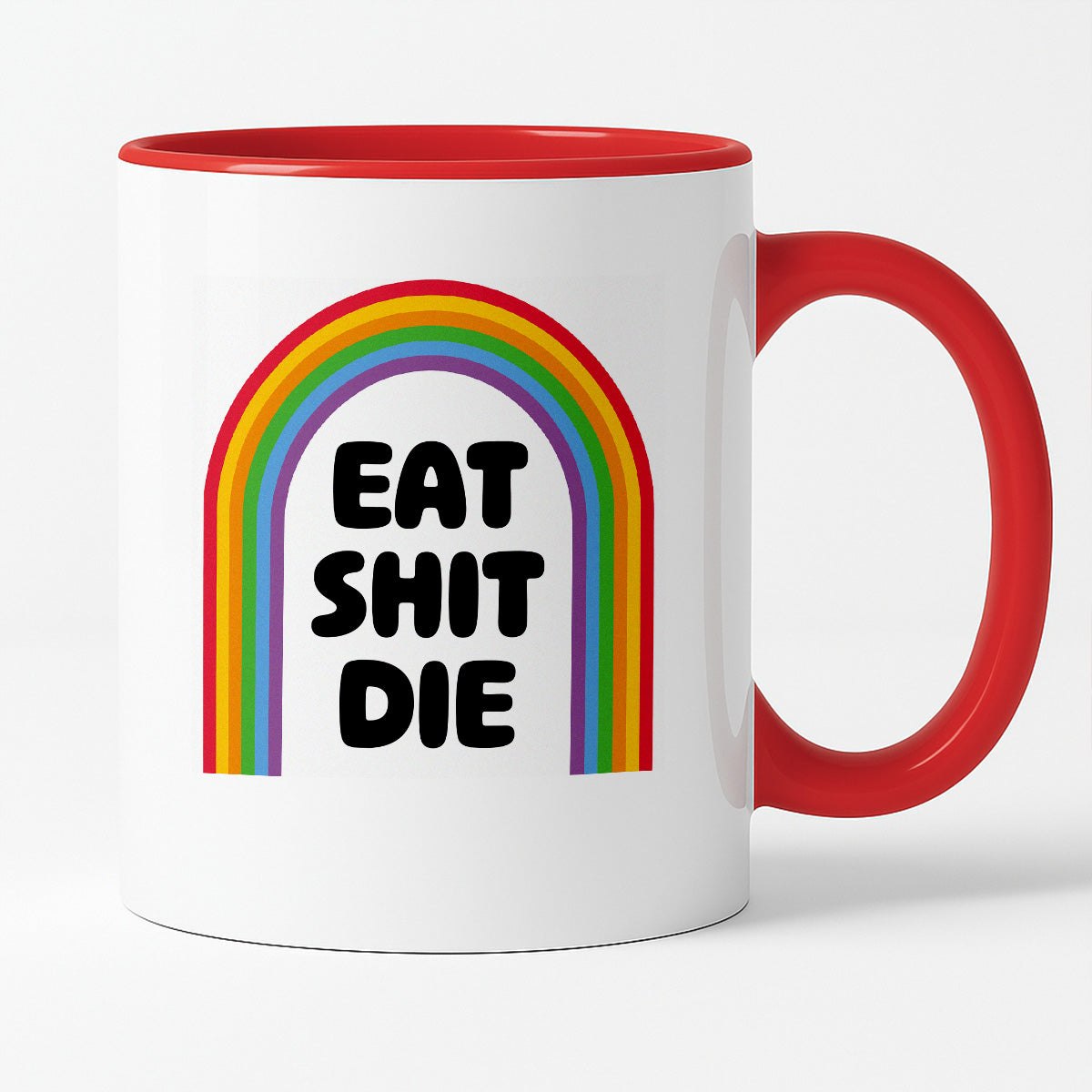 Kubek z nadrukiem "EAT SHIT DIE"