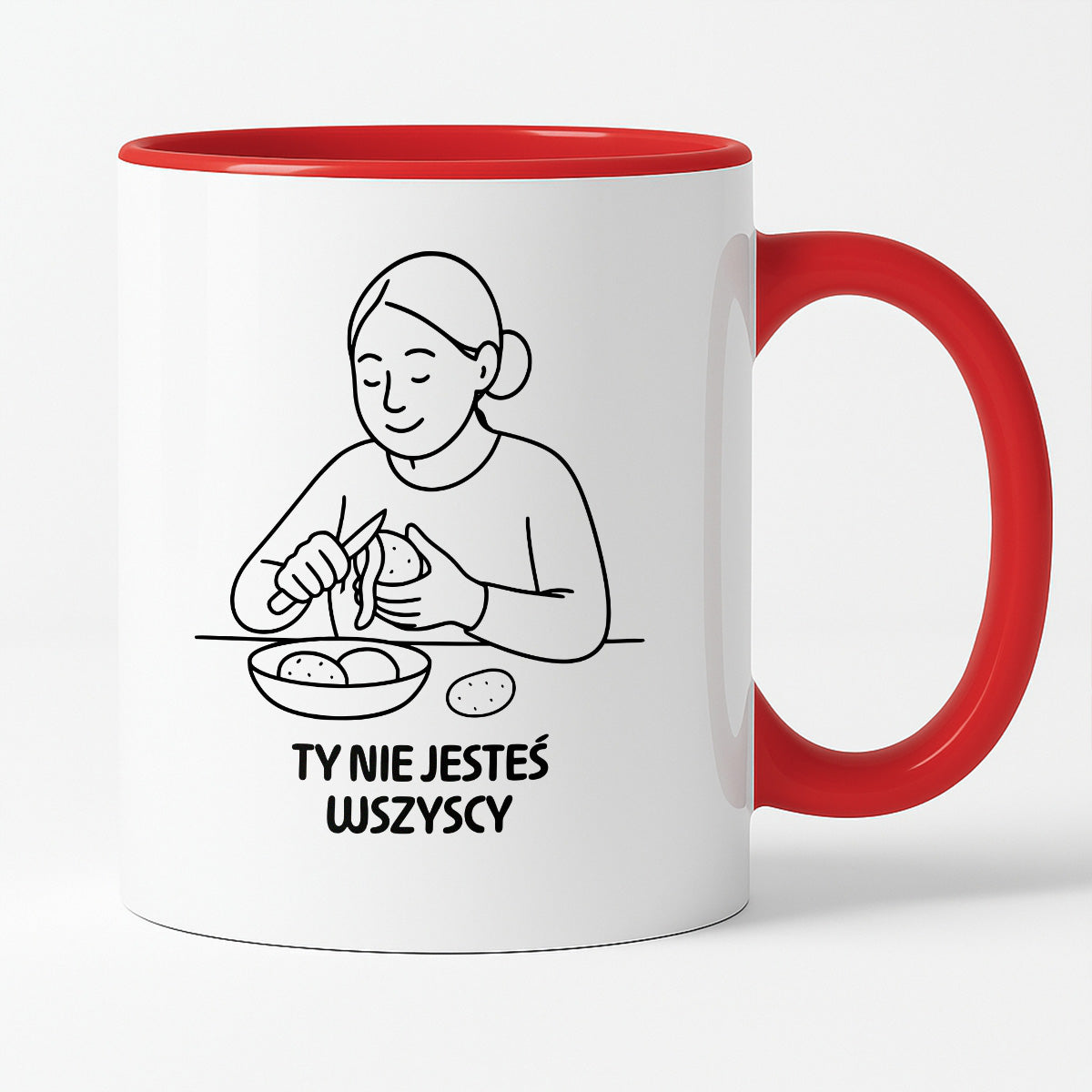 Kubek z nadrukiem "Ty nie jesteś wszyscy" - Cytaty MAMY - DZIEŃ MAMY