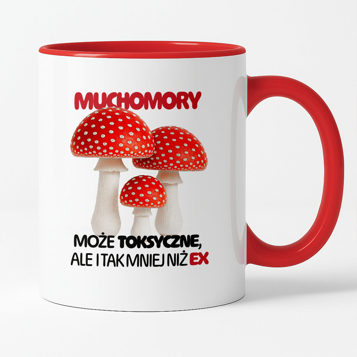 Kubek z nadrukiem "Muchomory"