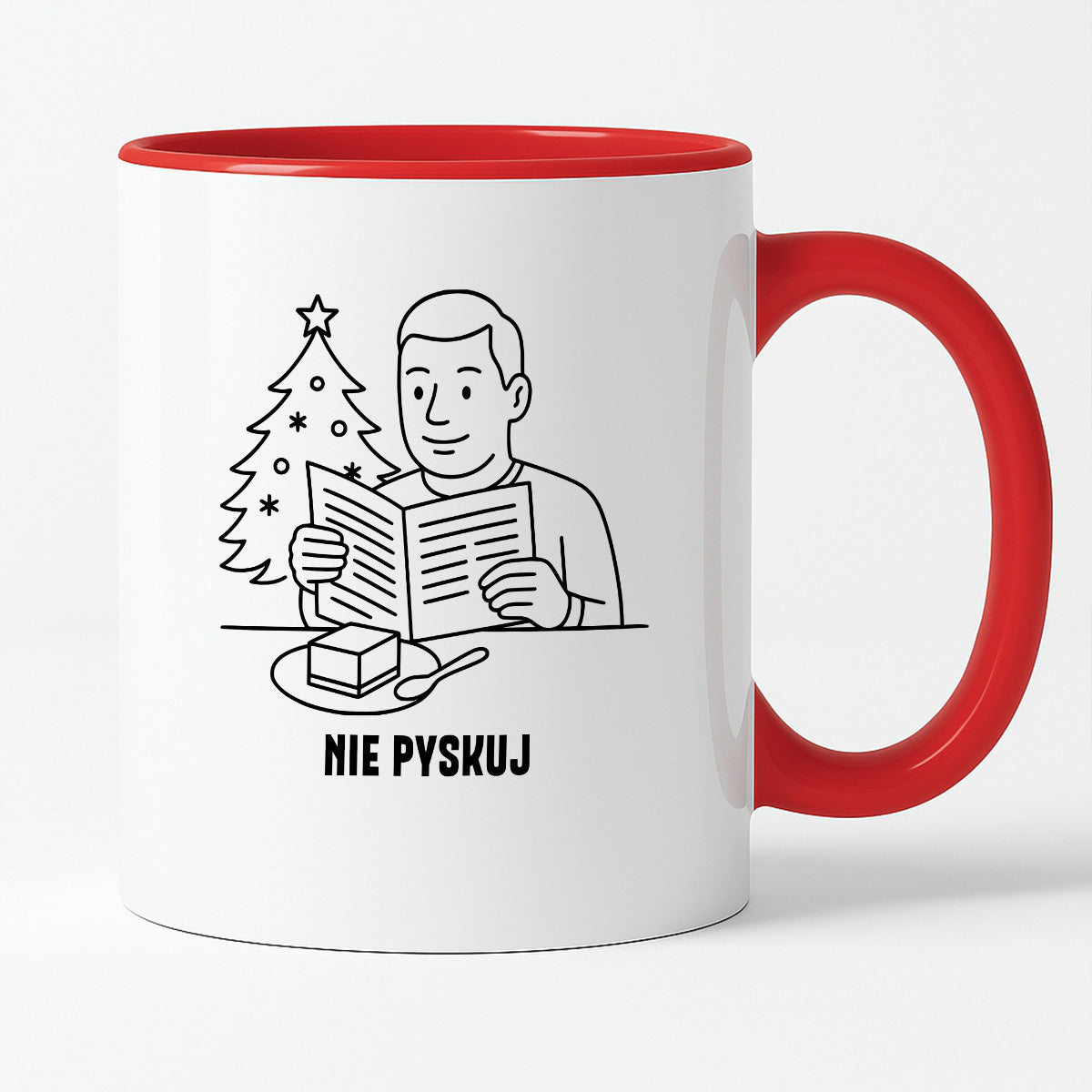 Kubek świąteczny z cytatem TATY - "Nie pyskuj"