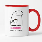 Kubek z nadrukiem - "Smacznej kawusi Stara Ruro" II