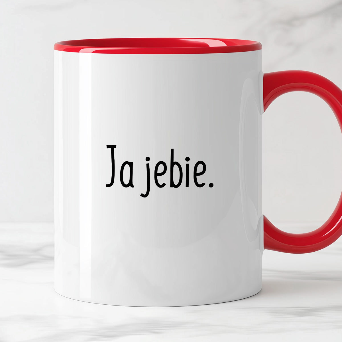 Kubek z nadrukiem "Ja jebie."