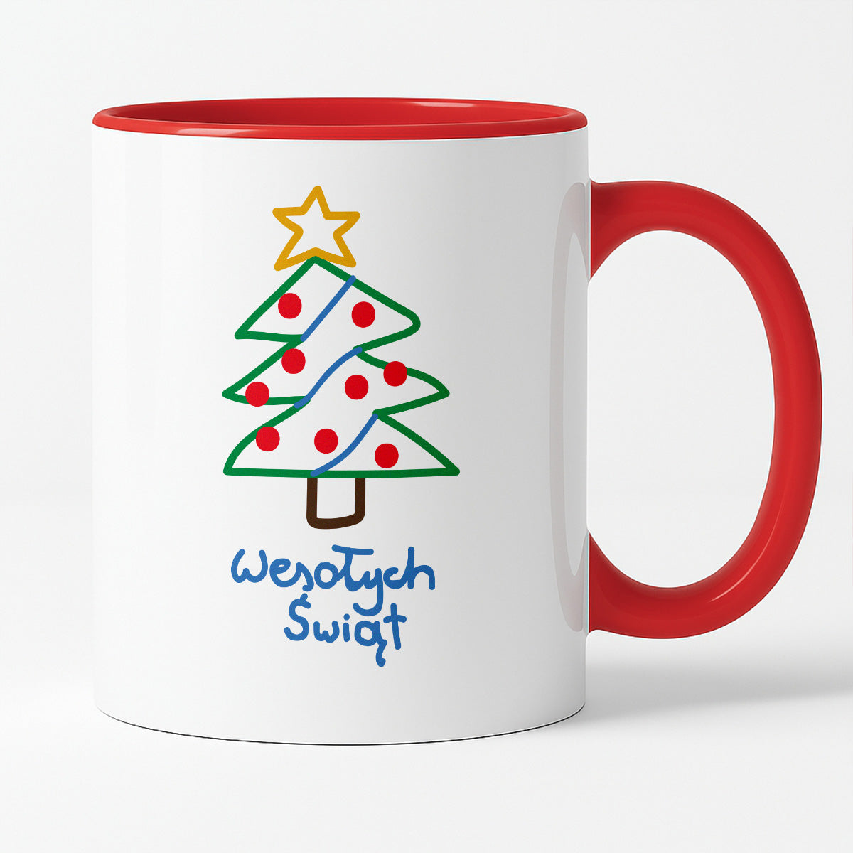 Kubek świąteczny śmieszny "Wesołych Świąt" PAINT