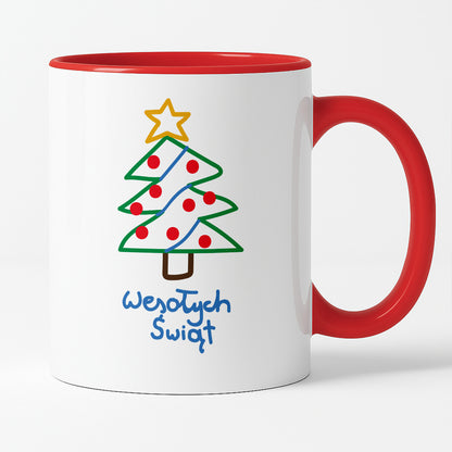 Kubek świąteczny śmieszny "Wesołych Świąt" PAINT