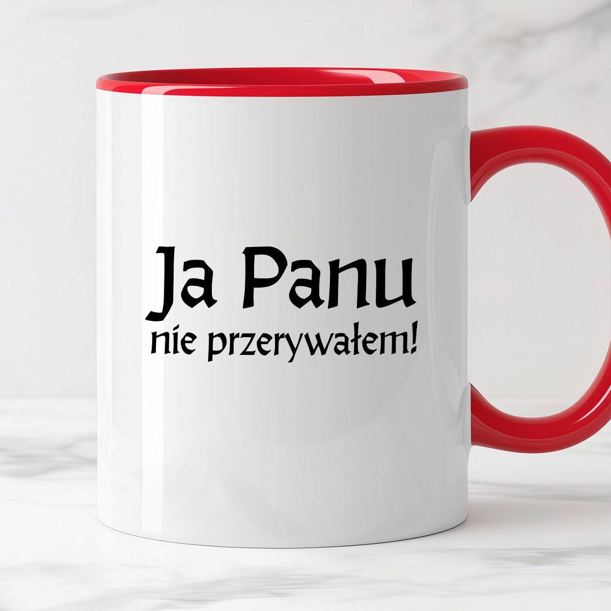 Kubek z nadrukiem "Ja Panu nie przerywałem!" v2