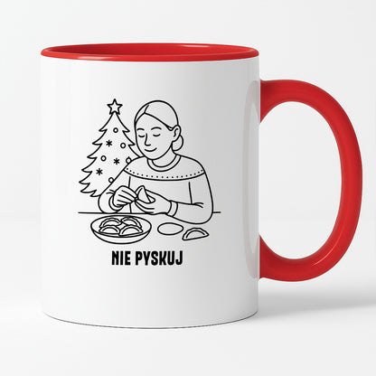 Kubek świąteczny z cytatem MAMY - "Nie pyskuj"