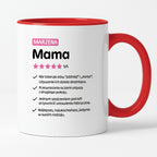 Kubek z nadrukiem - "Mama 5/5" z imieniem