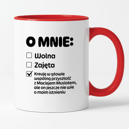 Kubek z nadrukiem "Mój status"