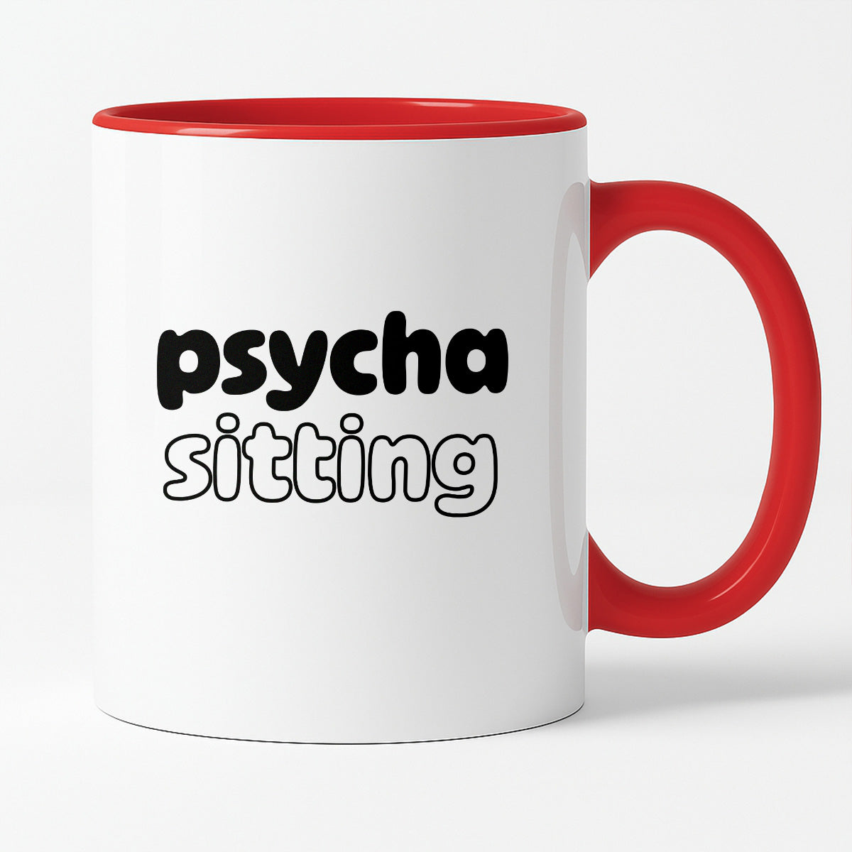 Kubek z nadrukiem - "Psycha sitting"