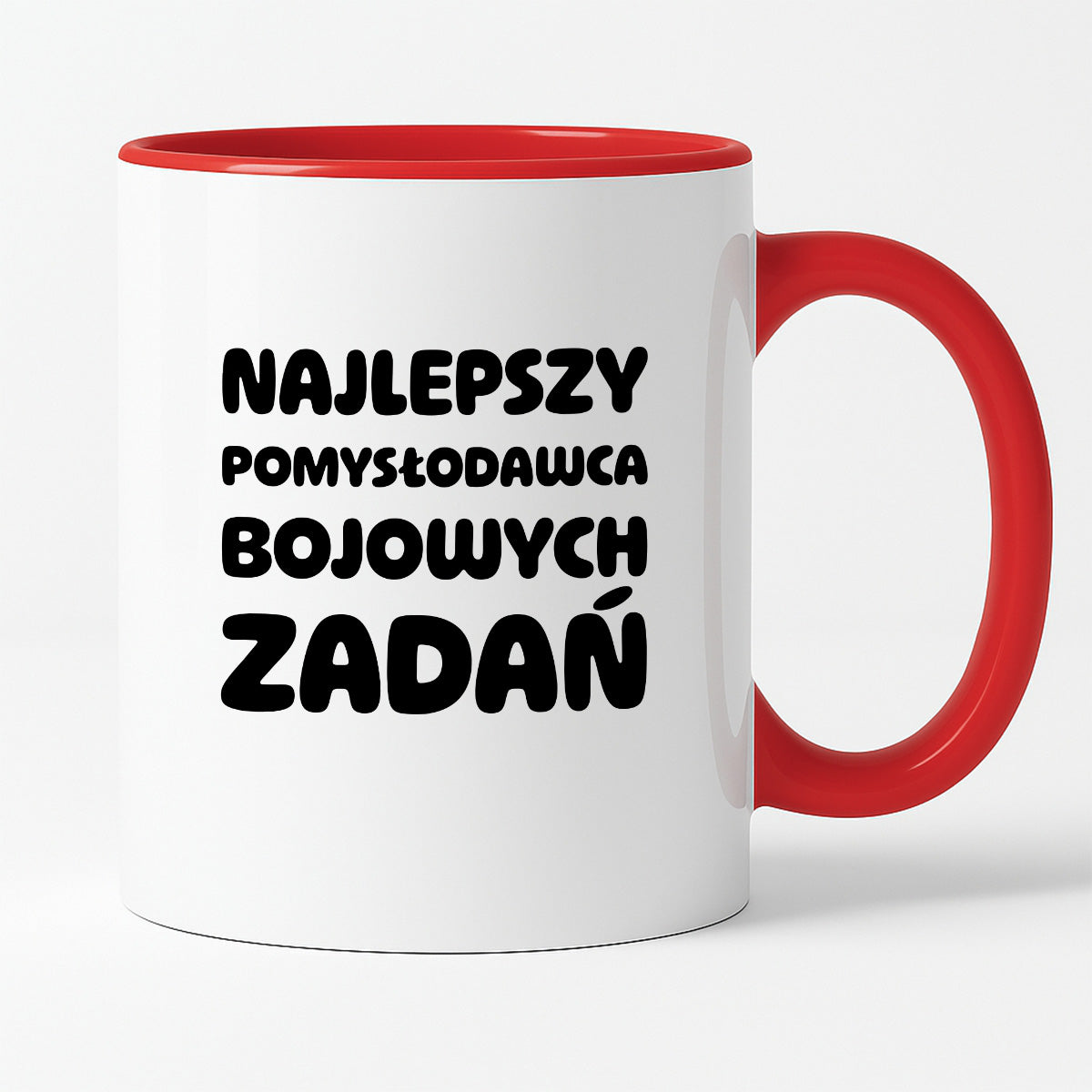 Kubek z nadrukiem - "Najlepszy pomysłodawca bojowych zadań"
