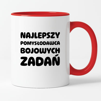 Kubek z nadrukiem - "Najlepszy pomysłodawca bojowych zadań"