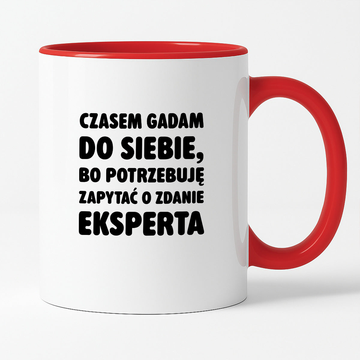 Kubek z nadrukiem - "Czasem gadam do siebie"