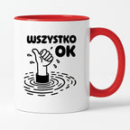 Kubek z nadrukiem - "Wszystko OK (prawie)"